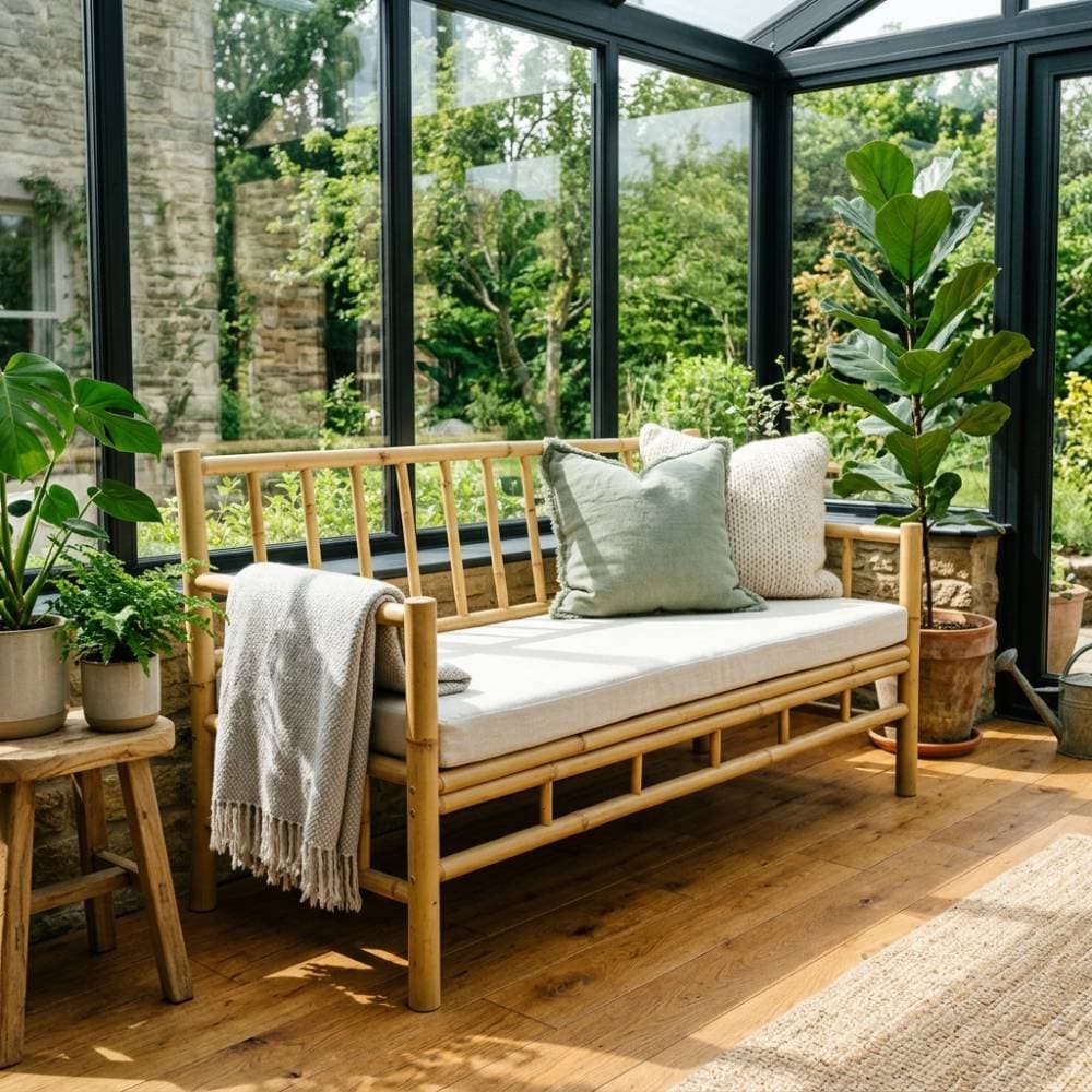 Ghế băng tre sân vườn cao cấp --- Premium bamboo garden daybed benc